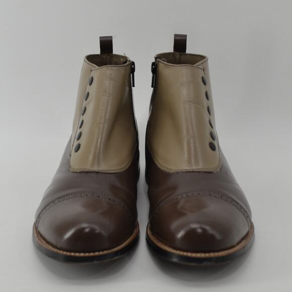 Stacy Adams Mens Size 11 Madison Cap Toe Boots Gatsby Zip - Picture 3 of 13